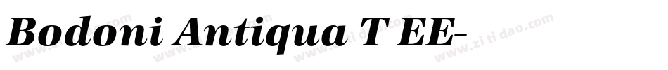 Bodoni Antiqua T EE字体转换